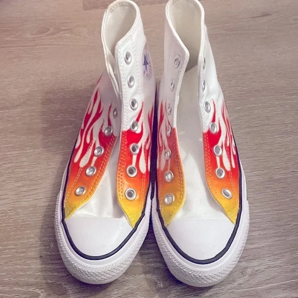 ❌SOLD❌ NWOT [Converse] Chuck Taylor Flame All-Star Hi-Top Sneakers Women's Sz 6 - Picture 9 of 15